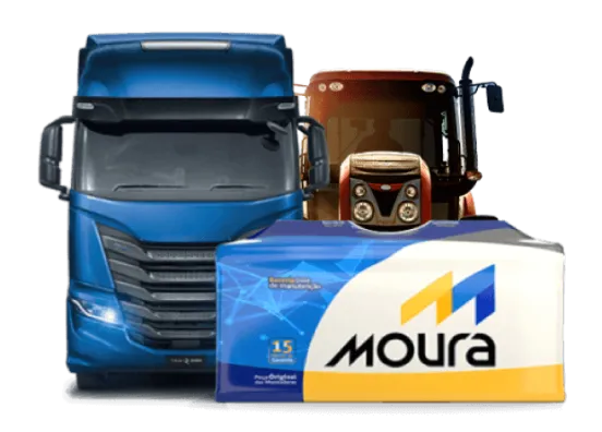 Bateria Moura para Caminhão e Trator